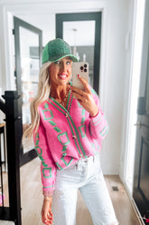 Pink Bookworm Cardigan