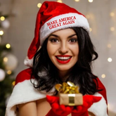Make America Great Again Santa Christmas hat