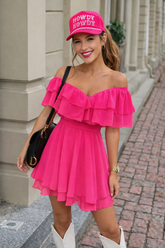 Howdy Repeat on Pink Vibes Rope Hat