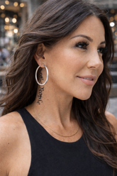 Matte Finish Large Hoop Earrings