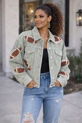 Football corduroy jacket