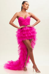 Magenta Pretty Little Tulle Dress