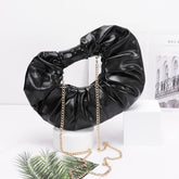 Metallic Hobo Bag W/Chain