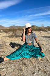 Emerald Green Maxi Skirt