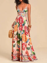 Peony Floral print resort strappy sundress