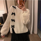 White Sweet Bow Sweater