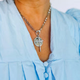 Jeremiah 29:11 with Cross Silver necklace
