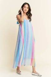 Ombré Rainbow Pastel Maxi with Tassles