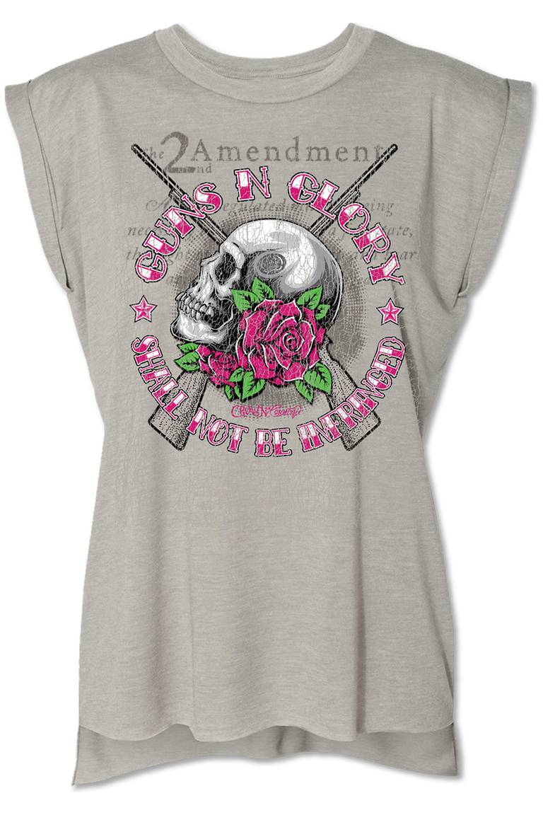Guns & Glory Ladies Tee - Crown of Country