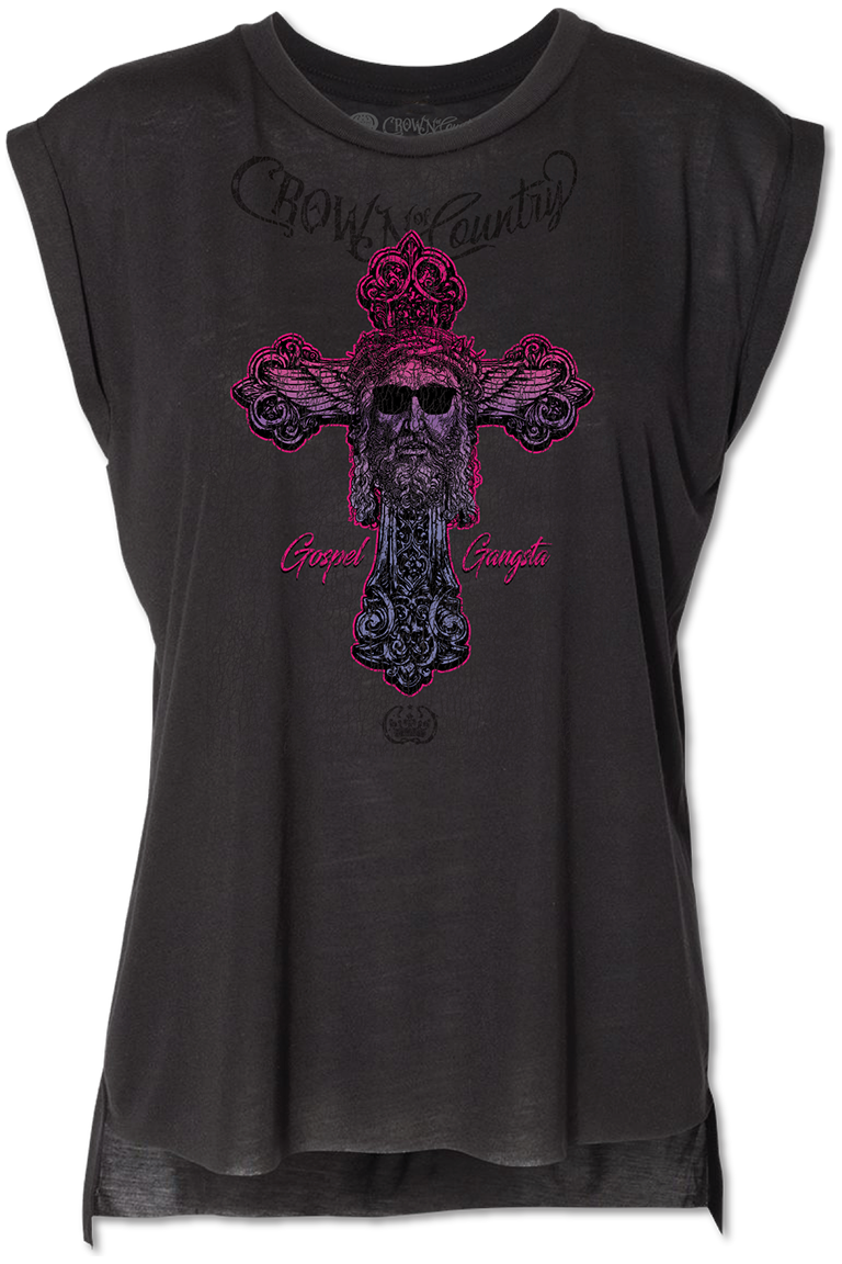 Gospel Gangster Ladies Tee - Crown of Country