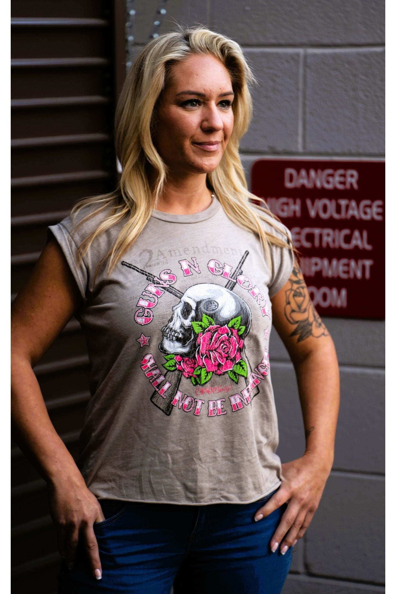 Guns & Glory Ladies Tee - Crown of Country