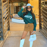 Hunter Green “Merry” Sweater