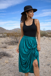Emerald Green Maxi Skirt