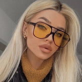 Hip Hop Color Block Sunglasses