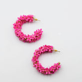 Spring Pink Hoop earrings