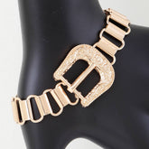 Statement Buckle Belt Bracelet