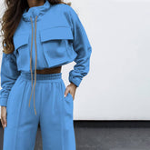 Sky Blue Jersey vibes sweatsuit