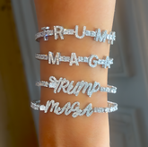 PAVE Letter Tennis Bracelets