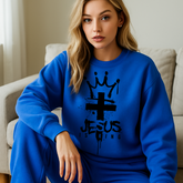 JESUS IS KING CREWNECK