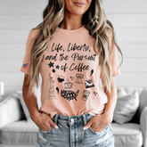 LIFE, LIBERTY & COFFEE TEE
