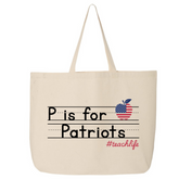 P IS FOR PATRIOTS TOTE