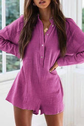 Pink Oversize Oxford Coverup